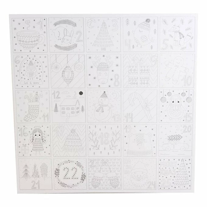 Best Sale ๐ Hobbycraft Advent Colour-In Canvas 50cm ๐ 1 Best Sale ๐ Hobbycraft Advent Colour-In Canvas 50cm ๐