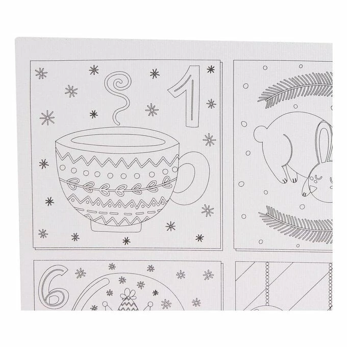 Best Sale ๐ Hobbycraft Advent Colour-In Canvas 50cm ๐ 2 Best Sale ๐ Hobbycraft Advent Colour-In Canvas 50cm ๐ - Image 2