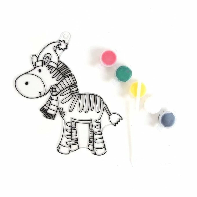 Brand new π― Hobbycraft π Christmas Zebra Suncatcher Kit π 1 Brand new π― Hobbycraft π Christmas Zebra Suncatcher Kit π