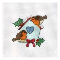 Hot Sale 🔔 Hobbycraft Robin Mini Cross Stitch Kit 🔥