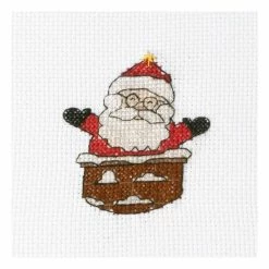 Buy 💯 Hobbycraft Santa Mini Cross Stitch Kit 👏