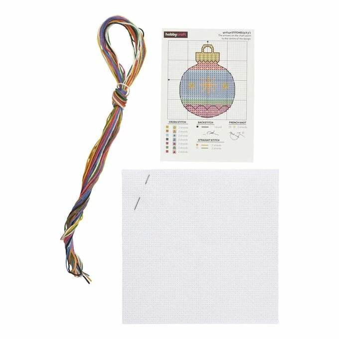 Cheap 🤩 Hobbycraft Bauble Mini Cross Stitch Kit 🌟 2 Cheap 🤩 Hobbycraft Bauble Mini Cross Stitch Kit 🌟 - Image 2