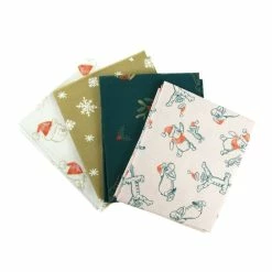 Best reviews of π Disney Winnie The Pooh π Christmas Cotton Fat Quarters 4 Pack π