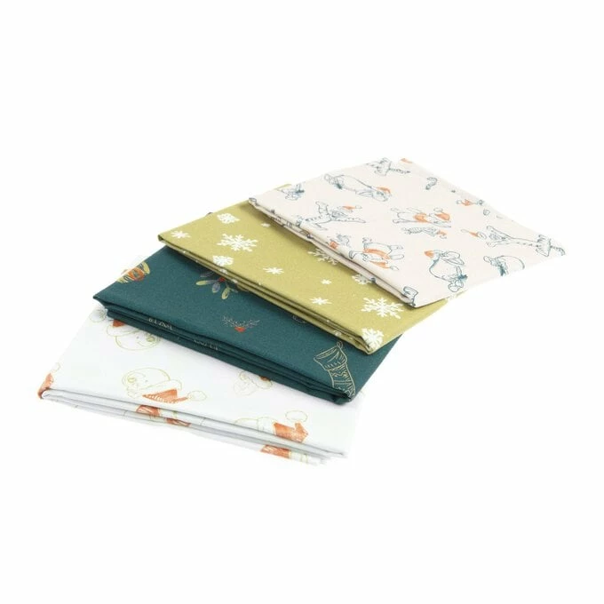 Best reviews of π Disney Winnie The Pooh π Christmas Cotton Fat Quarters 4 Pack π 2 Best reviews of π Disney Winnie The Pooh π Christmas Cotton Fat Quarters 4 Pack π - Image 2