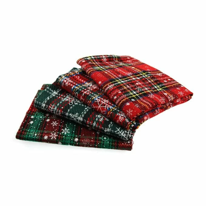 Outlet π Trimits Red Tartan Fat Quarters 4 Pack π 2 Outlet π Trimits Red Tartan Fat Quarters 4 Pack π - Image 2