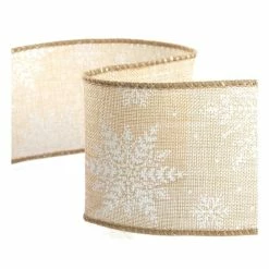 Promo โค๏ธ Hobbycraft Snowflake Wire Edge Ribbon 63mm X 3m โจ