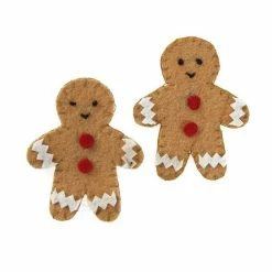 Budget 🤩 Hobbycraft Gingerbread Man Felt Toppers 2 Pack 💯