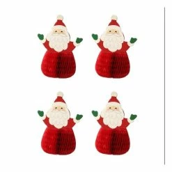 Cheap 🌟 Hobbycraft Santa Honeycomb Toppers 4 Pack 👍