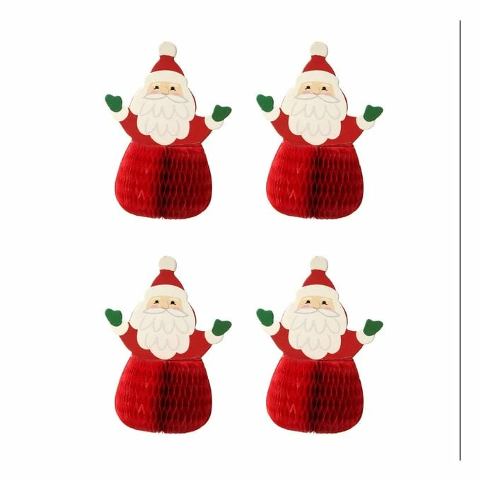 Cheap ๐ Hobbycraft Santa Honeycomb Toppers 4 Pack ๐ 1 Cheap ๐ Hobbycraft Santa Honeycomb Toppers 4 Pack ๐