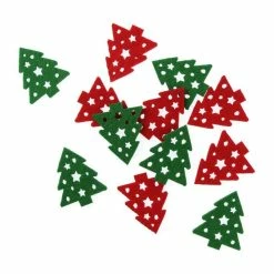 Best Pirce 🎁 Hobbycraft 🔔 Christmas Tree Felt Embellishments 12 Pack ⭐
