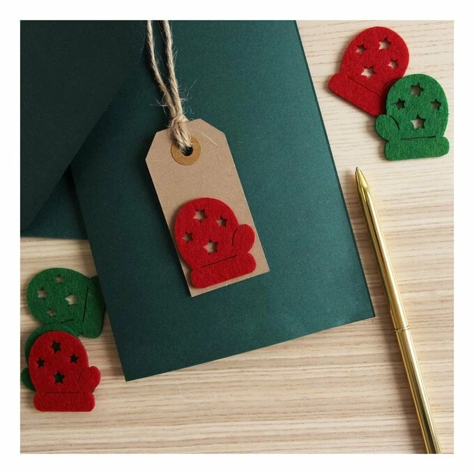 Flash Sale ๐ Hobbycraft ๐ Christmas Mitten Felt Embellishments 12 Pack โ 2 Flash Sale ๐ Hobbycraft ๐ Christmas Mitten Felt Embellishments 12 Pack โ - Image 2