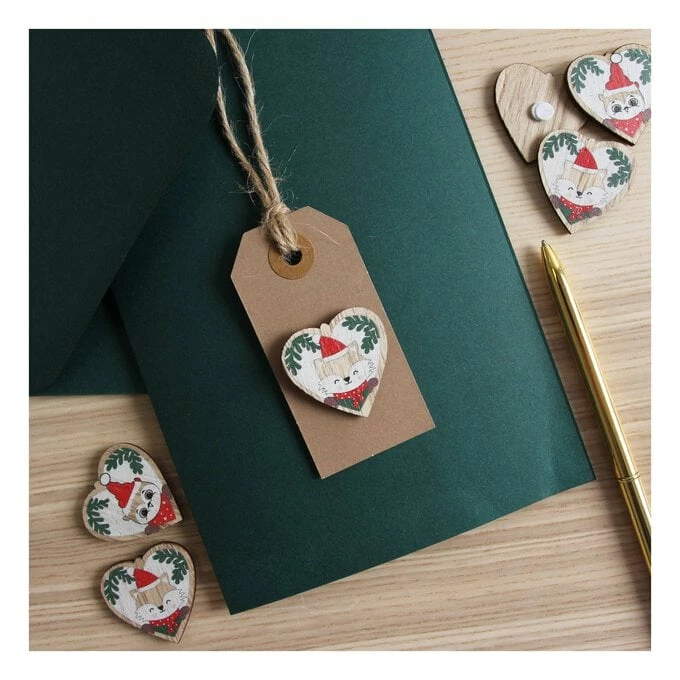 Brand new 🔥 Hobbycraft Fox And Owl 🔔 Christmas Wooden Toppers 6 Pack ✨ 2 Brand new 🔥 Hobbycraft Fox And Owl 🔔 Christmas Wooden Toppers 6 Pack ✨ - Image 2