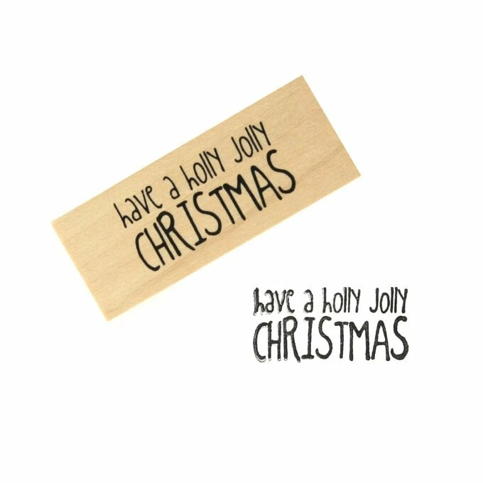 Brand new ๐ฅฐ Hobbycraft Holly Jolly Wooden Stamp 2.5cm X 6.3cm ๐ 1 Brand new ๐ฅฐ Hobbycraft Holly Jolly Wooden Stamp 2.5cm X 6.3cm ๐