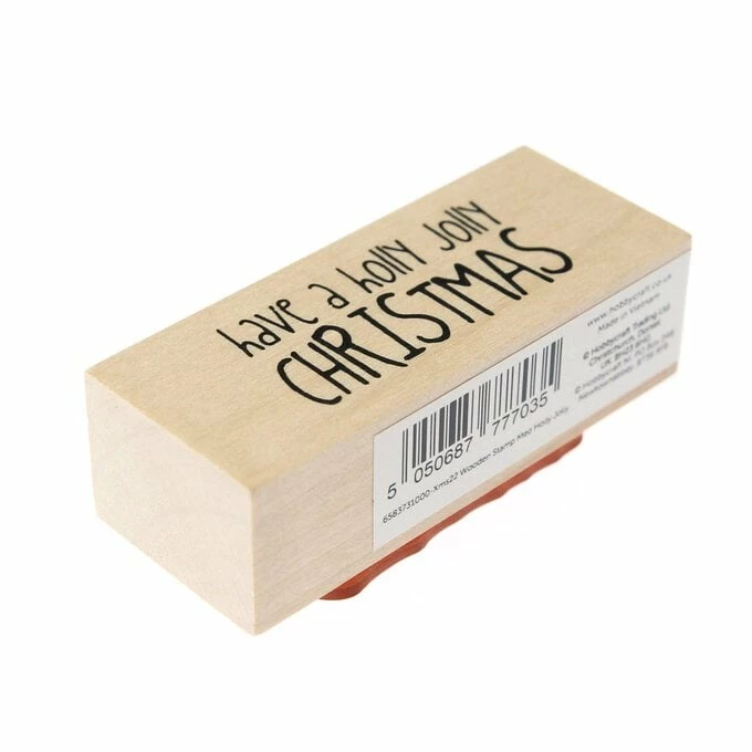 Brand new ๐ฅฐ Hobbycraft Holly Jolly Wooden Stamp 2.5cm X 6.3cm ๐ 2 Brand new ๐ฅฐ Hobbycraft Holly Jolly Wooden Stamp 2.5cm X 6.3cm ๐ - Image 2