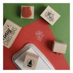 Budget 💯 Hobbycraft Merry 🎄 Christmas Wooden Stamps 5 Pieces ⭐ -Hobbycraft Shop 658375 1000 5 Wooden Stamp 5Pack Merry Christmas