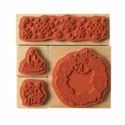 Promo 🔔 Hobbycraft Traditional 🔔 Christmas Icon Wooden Stamps 4 Pieces ✨ -Hobbycraft Shop 658377 1000 4 Wooden Stamps 4Pack Traditional