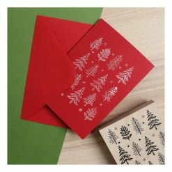 Cheapest ⌛ Hobbycraft 🎅 Christmas Tree Wooden Stamp 11.4cm X 8.9cm 🥰 -Hobbycraft Shop 658378 1001 5 Wooden Large Stamp Christmas Trees