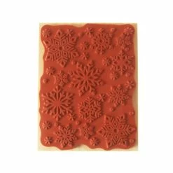 Deals 🎁 Hobbycraft Snowflakes Wooden Stamp 11.4cm X 8.9cm 💯 -Hobbycraft Shop 658378 1002 4 Wooden Large Stamp Snowflakes