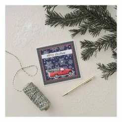 Deals 🎁 Hobbycraft Snowflakes Wooden Stamp 11.4cm X 8.9cm 💯 -Hobbycraft Shop 658378 1002 5 christmas snowflake stamp