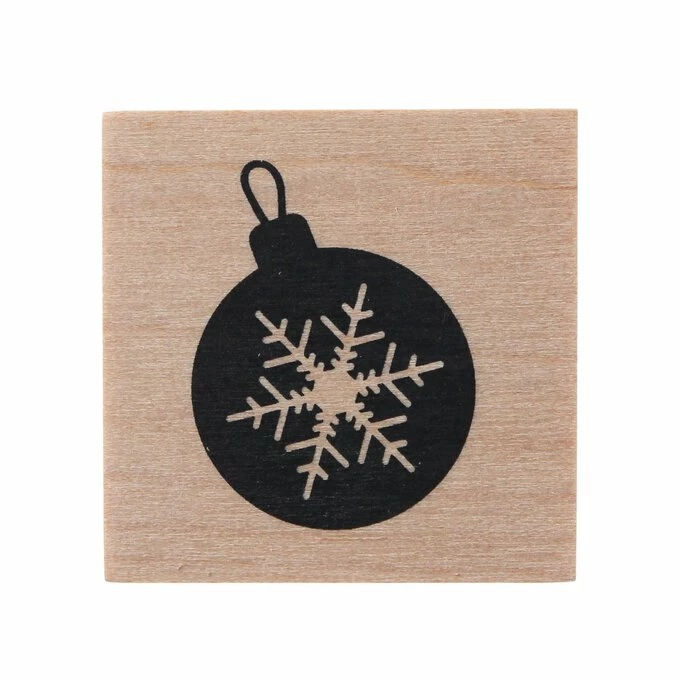 Brand new 🌟 Hobbycraft Snowflake Bauble Wooden Stamp 3.8cm X 3.8cm 🤩 3 Brand new 🌟 Hobbycraft Snowflake Bauble Wooden Stamp 3.8cm X 3.8cm 🤩 - Image 3
