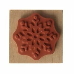 Deals ❤️ Hobbycraft Modern Snowflake Wooden Stamp 3.8cm X 3.8cm 🎁 -Hobbycraft Shop 658379 1001 4 wooden stamp small modern snowflake