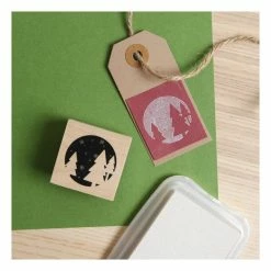New 👏 Hobbycraft Tree Scene Wooden Stamp 3.8cm X 3.8cm 😉 -Hobbycraft Shop 658379 1003 5 wooden stamp small tree scene