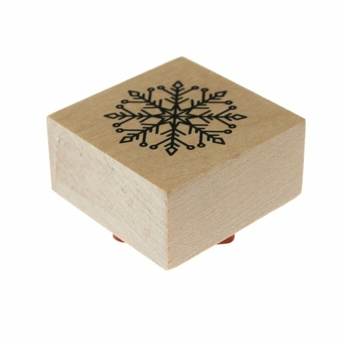 New 💯 Hobbycraft Ornate Snowflake Wooden Stamp 3.8cm X 3.8cm 😀 2 New 💯 Hobbycraft Ornate Snowflake Wooden Stamp 3.8cm X 3.8cm 😀 - Image 2