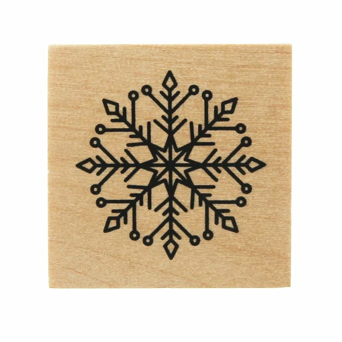 New 💯 Hobbycraft Ornate Snowflake Wooden Stamp 3.8cm X 3.8cm 😀 3 New 💯 Hobbycraft Ornate Snowflake Wooden Stamp 3.8cm X 3.8cm 😀 - Image 3