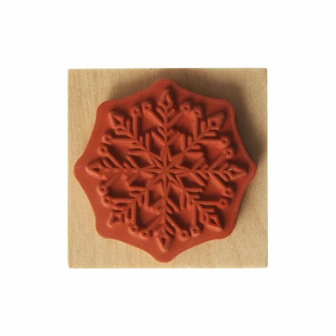 New 💯 Hobbycraft Ornate Snowflake Wooden Stamp 3.8cm X 3.8cm 😀 4 New 💯 Hobbycraft Ornate Snowflake Wooden Stamp 3.8cm X 3.8cm 😀 - Image 4