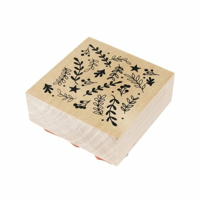 Best Sale โค๏ธ Hobbycraft Foliage Wooden Stamp 5cm X 5cm ๐ 2 Best Sale โค๏ธ Hobbycraft Foliage Wooden Stamp 5cm X 5cm ๐ - Image 2