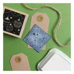 Hot Sale 🤩 Hobbycraft Baubles Wooden Stamp 5cm X 5cm 🎁 -Hobbycraft Shop 658380 1001 4 wooden stamp medium baubles