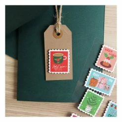 Alternative view of Budget ✨ Hobbycraft 🎄 Christmas Stamp Chipboard Toppers 8 Pack ✨