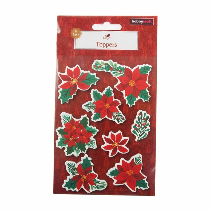 Top 10 ๐ Hobbycraft Poinsettia Chipboard Toppers 8 Pack โค๏ธ 4 Top 10 ๐ Hobbycraft Poinsettia Chipboard Toppers 8 Pack โค๏ธ - Image 4