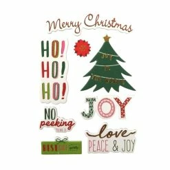 Hot Sale π Hobbycraft π Christmas Tree Chipboard Toppers 8 Pack β¨