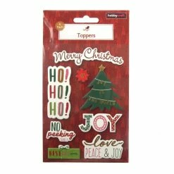 Hot Sale 🛒 Hobbycraft 🎁 Christmas Tree Chipboard Toppers 8 Pack ✨ -Hobbycraft Shop 658385 1002 4 Chipboard Toppers Christmas Tree