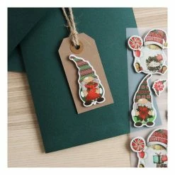 Alternative view of Cheapest 🛒 Hobbycraft Festive Gnome 3D Toppers 7 Pieces 💯