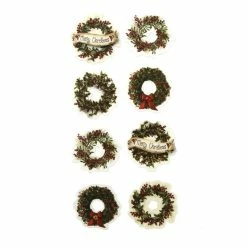 Top 10 👏 Hobbycraft 🎄 Christmas Wreath 3D Toppers 8 Pieces ⭐
