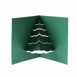 Discount ✔️ Hobbycraft Green 🎄 Christmas Tree Pop-Out Card Inserts 5 Pack 🛒