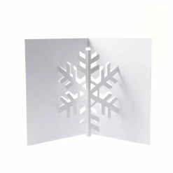 Cheap 🌟 Hobbycraft White Snowflake Pop-Out Card Inserts 5 Pack 🔔