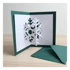 Cheap 🌟 Hobbycraft White Snowflake Pop-Out Card Inserts 5 Pack 🔔 -Hobbycraft Shop 658421 1001 6 Card Inserts 5pk snowflake