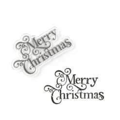 Best deal 😉 Hobbycraft Merry 🔔 Christmas Clear Stamp ❤️