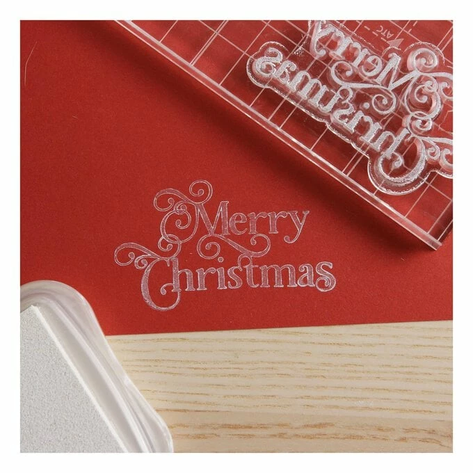 Best deal 😉 Hobbycraft Merry 🔔 Christmas Clear Stamp ❤️ 2 Best deal 😉 Hobbycraft Merry 🔔 Christmas Clear Stamp ❤️ - Image 2