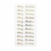 Best Sale 🛒 Hobbycraft Gold Merry 🔔 Christmas Clear Sentiment Stickers 28 Pack 🧨