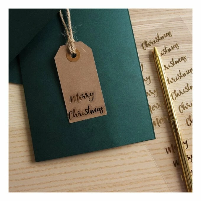 Best Sale π Hobbycraft Gold Merry π Christmas Clear Sentiment Stickers 28 Pack 𧨠2 Best Sale π Hobbycraft Gold Merry π Christmas Clear Sentiment Stickers 28 Pack 𧨠- Image 2