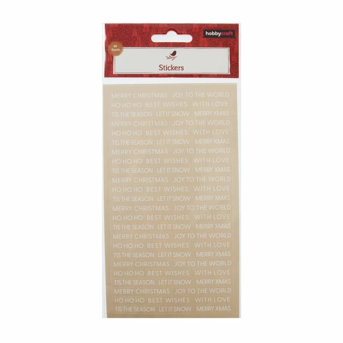 Cheapest 😉 Hobbycraft Cream 🔔 Christmas Sentiment Stickers 64 Pack 🛒 4 Cheapest 😉 Hobbycraft Cream 🔔 Christmas Sentiment Stickers 64 Pack 🛒 - Image 4