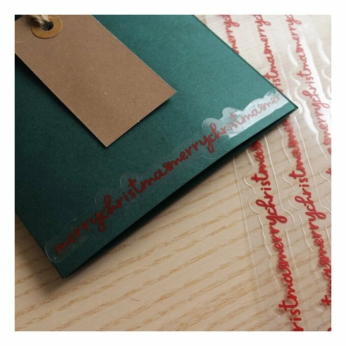 Outlet ๐งจ Hobbycraft Merry โ Christmas Clear Border Stickers 4 Pack โค๏ธ 2 Outlet ๐งจ Hobbycraft Merry โ Christmas Clear Border Stickers 4 Pack โค๏ธ - Image 2