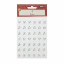 Best deal 🧨 Hobbycraft Holly Adhesive Gems 10mm 42 Pack 😍 -Hobbycraft Shop 658491 1001 4 Holly Gem sheet
