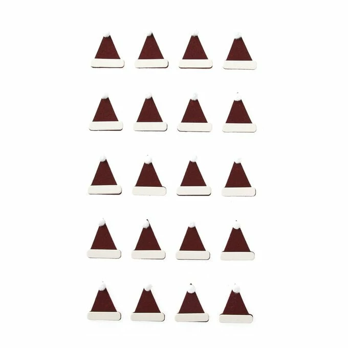 Outlet 💯 Hobbycraft Cork Santa Hat Stickers 20 Pack ✨ 1 Outlet 💯 Hobbycraft Cork Santa Hat Stickers 20 Pack ✨