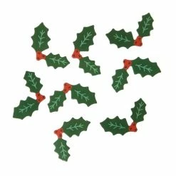 Wholesale 🧨 Hobbycraft Holly And Berry Card Toppers 8 Pack 🔔