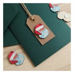 Alternative view of Buy 😍 Hobbycraft Santa Head Wooden Toppers 4 Pack 🥰